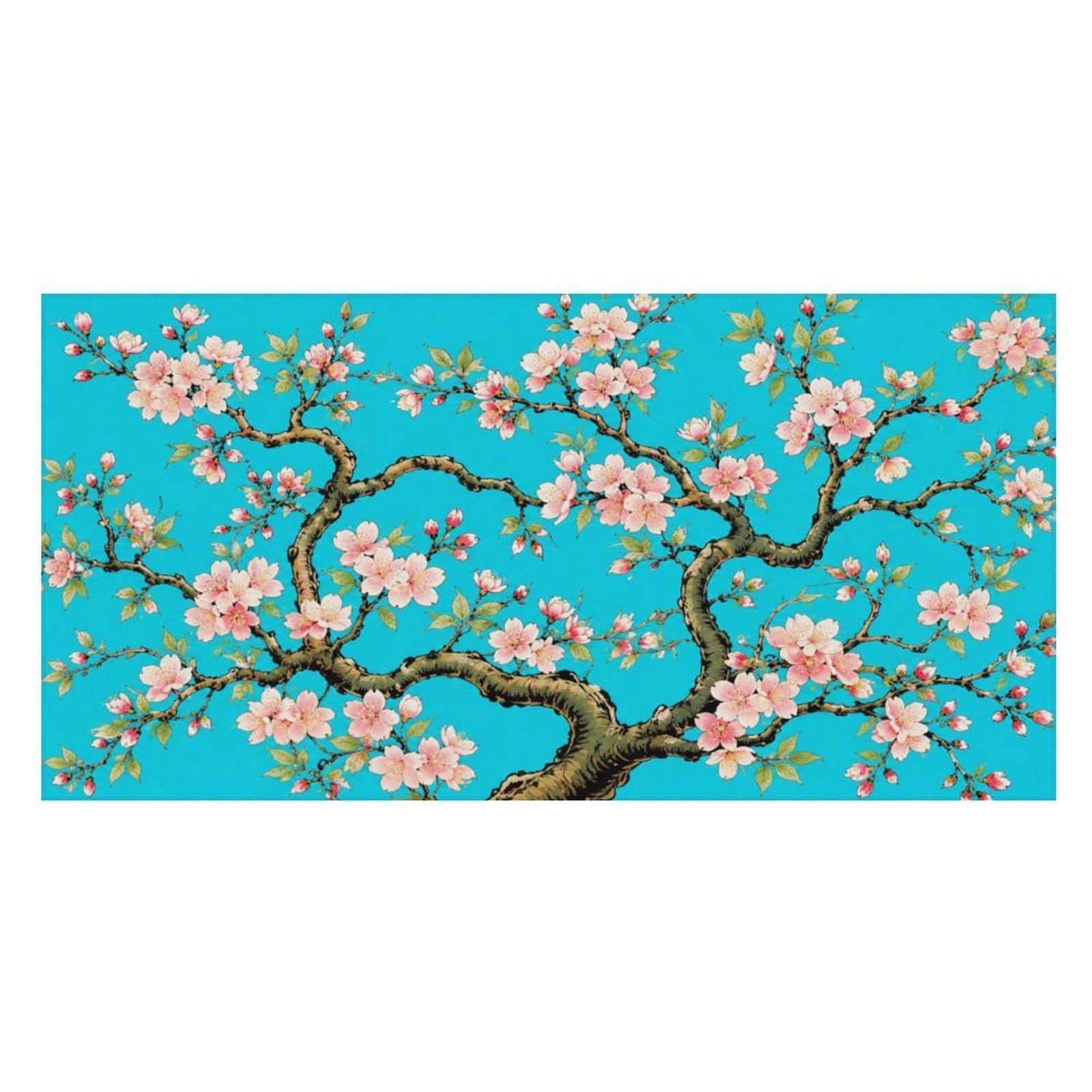 Anceky Cherry Blossom Tree Oversized Beach Towel Quick Dry Sand Free Microfiber Travel Towel Lightweight Multi Purpose Beach Blanket Pool Gym Bath Towel 63x31 in