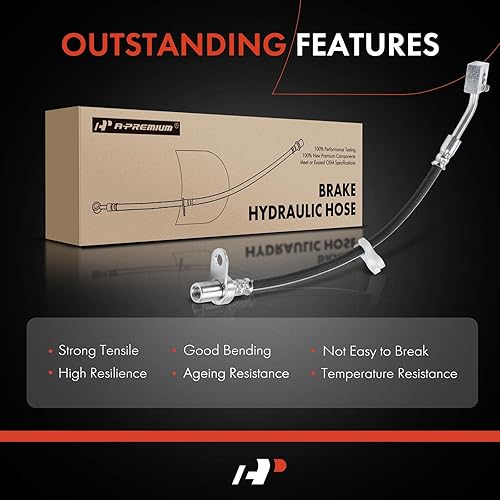 Miniatura 6 de A-Premium Manguera hidráulica de freno delantero del lado del conductor compatible con los modelos Ram y Dodge - 1500 2011-2018, 1500 Classic 2019,