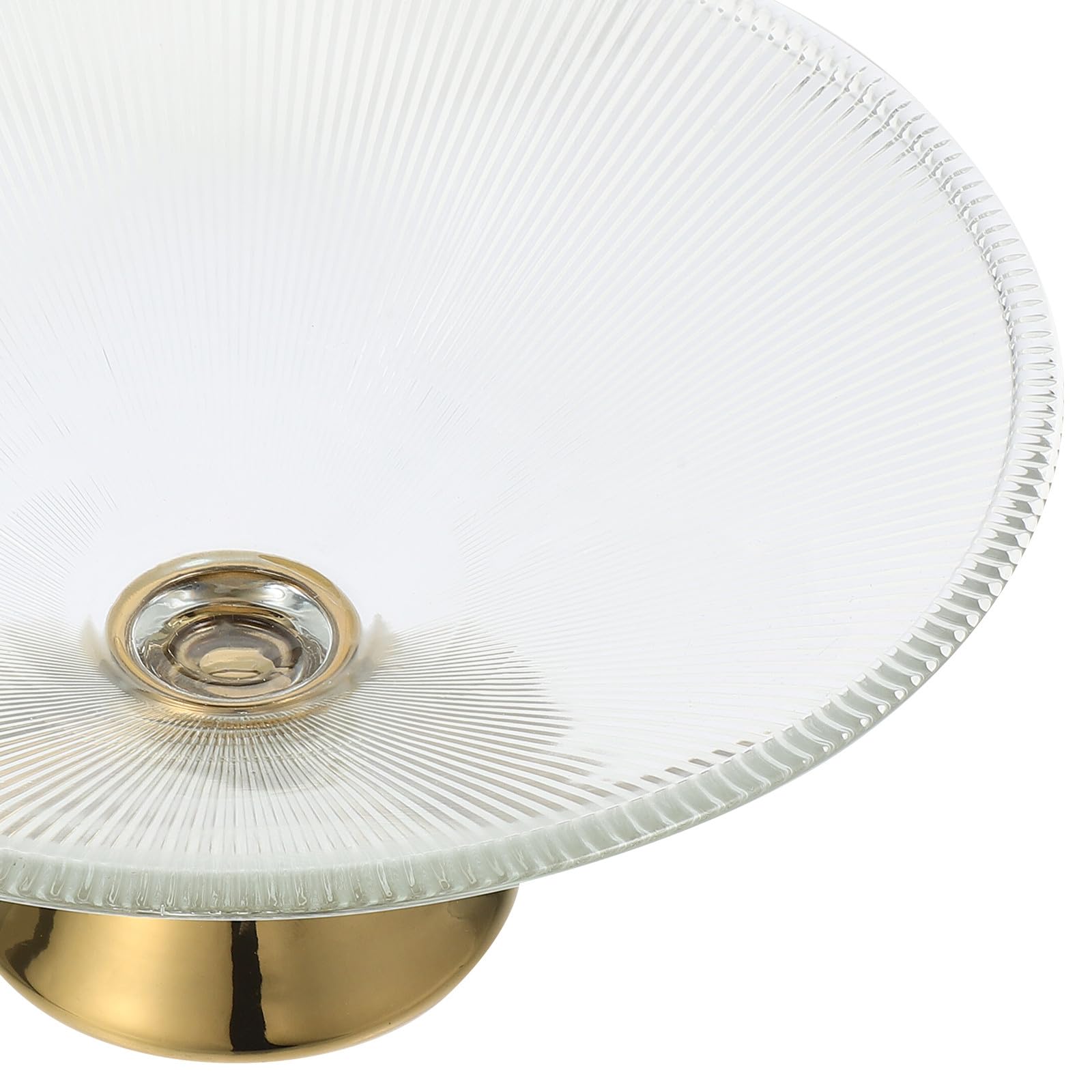 Elegante Sichere mit Kapazität Obstschale Glas Große und Handhabung Stilvoll Edles Design in Gold für und Partys