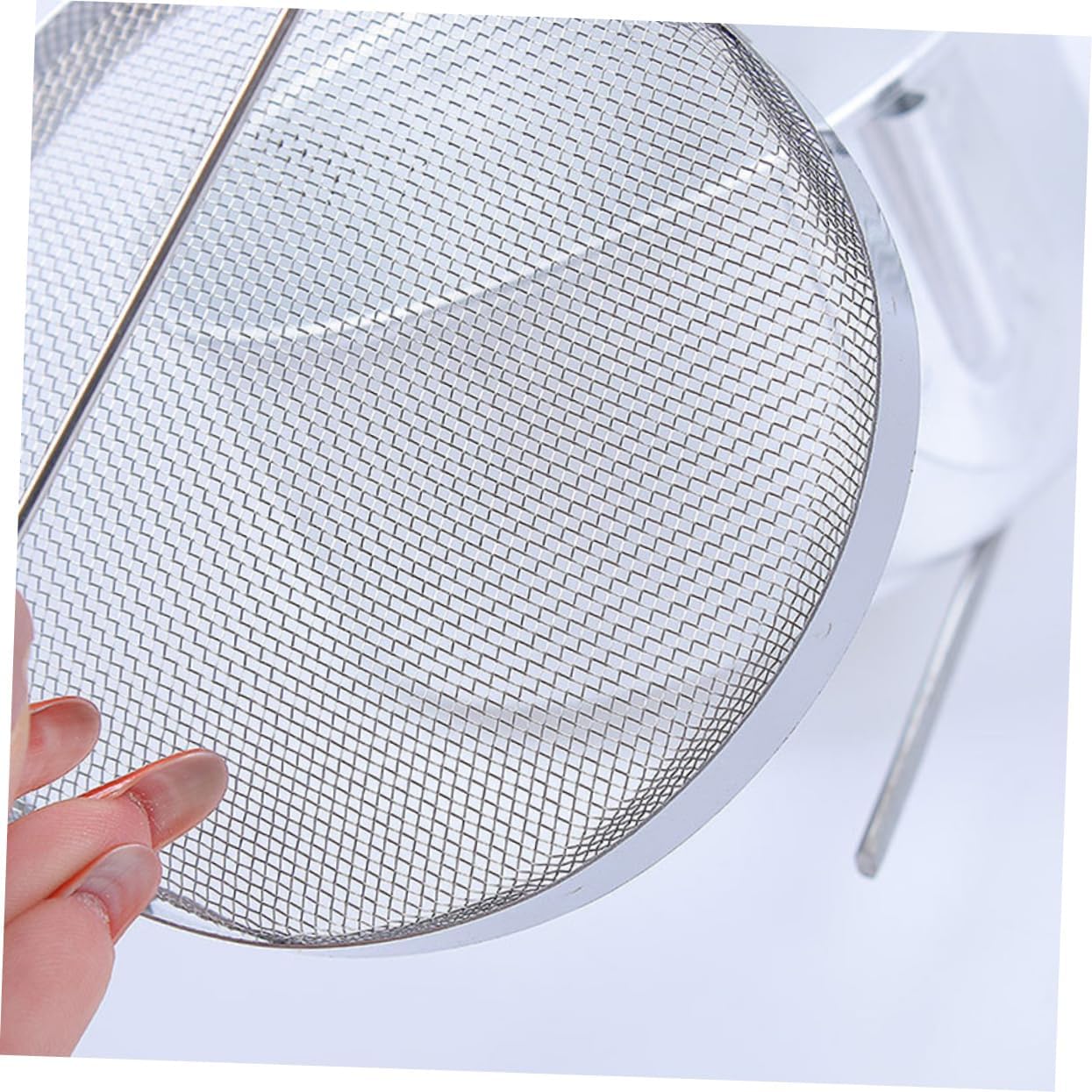 Lurrose Stainless Steel Hanging Paint Brush Washer for Oil and Acrylic Painting Brush Cleaner Tool for Artists Art Supplies and Painting Stations