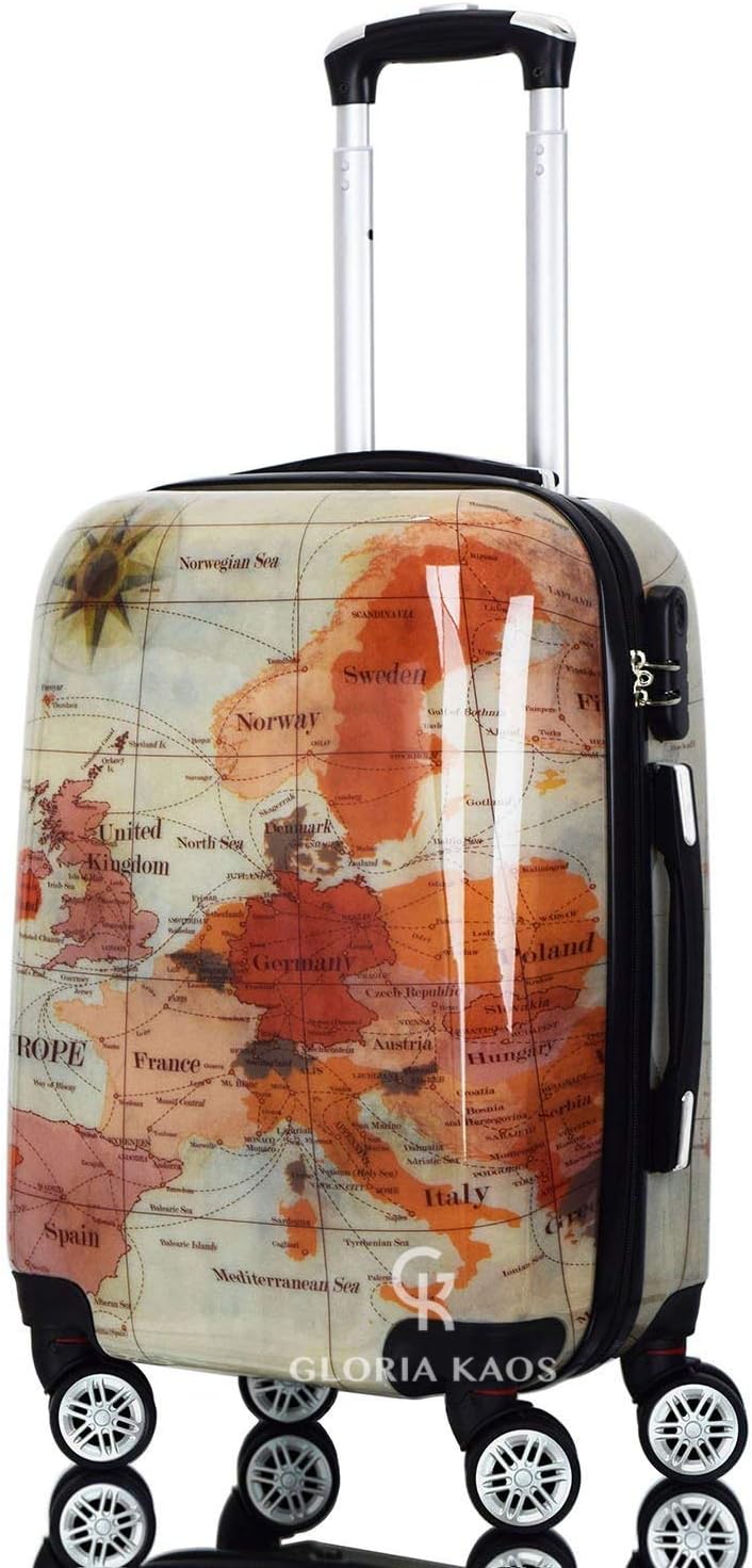 Gloria Kaos - Hand Luggage Trolley Ultra Light Suitcase Made of Ultra-light Flexible Polycarbonate