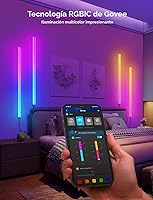 Vista 6 de Govee Glide - Luces de pared, luz LED RGBIC, luz inteligente para juegos que funciona con Alexa y Google Assistant, barra de luces RGB, luces