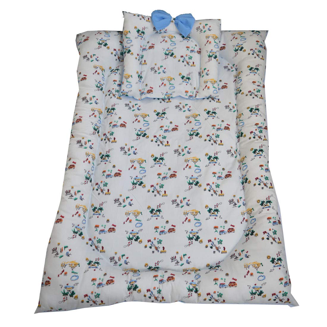 Sandhya Designer Studio - Cartoon Print Baby Bedding Set with Pillow