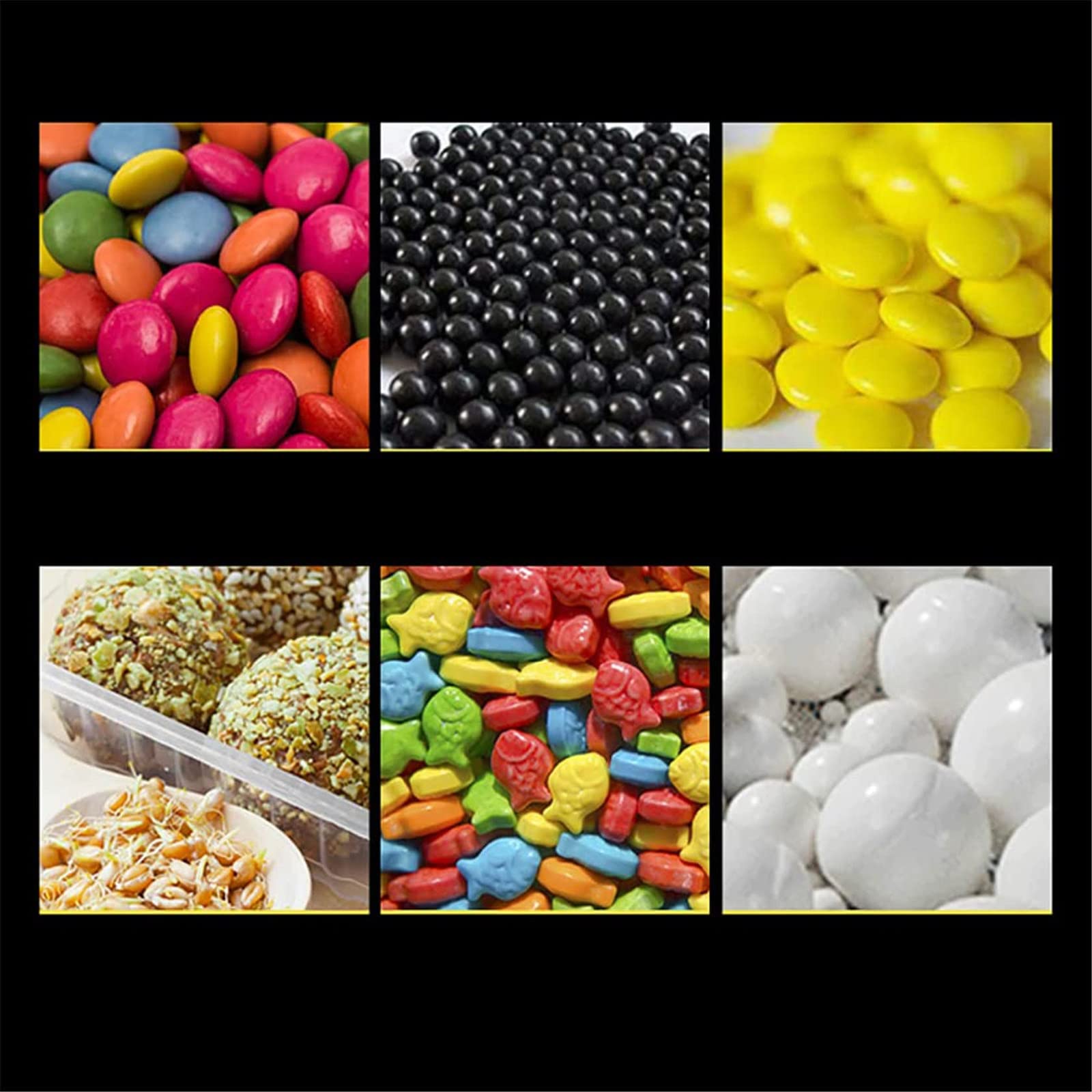 Máquina de recubrimiento de chocolate de 3 a 6 kg/h, pulidora de dulces de acero inoxidable con control de velocidad termostático, revestimiento profesional para revestimiento y secado de bolas de