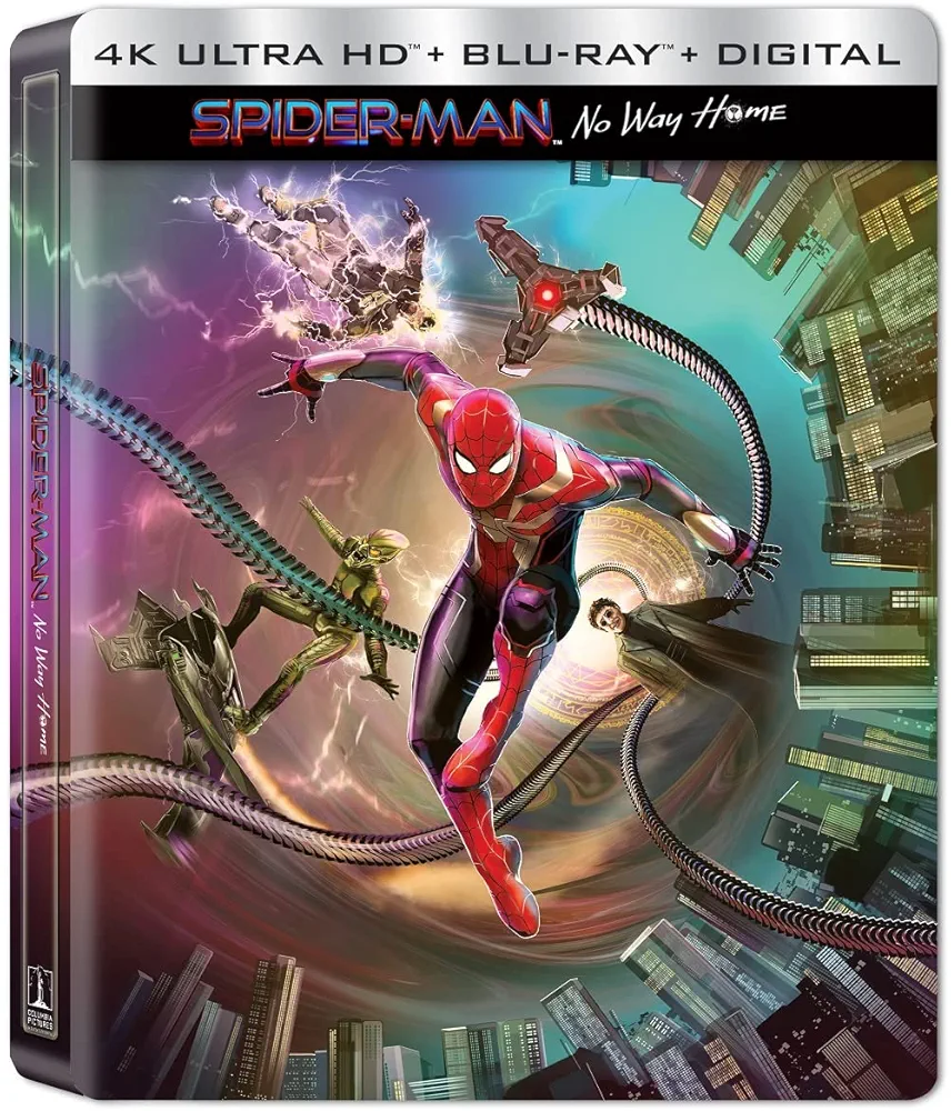 スパイダーマン NWH スチールブック 4KUHD&Blu-rayセット Amazon.com: Spider-Man: No Way Home [SteelBook] [4K Ultra HD