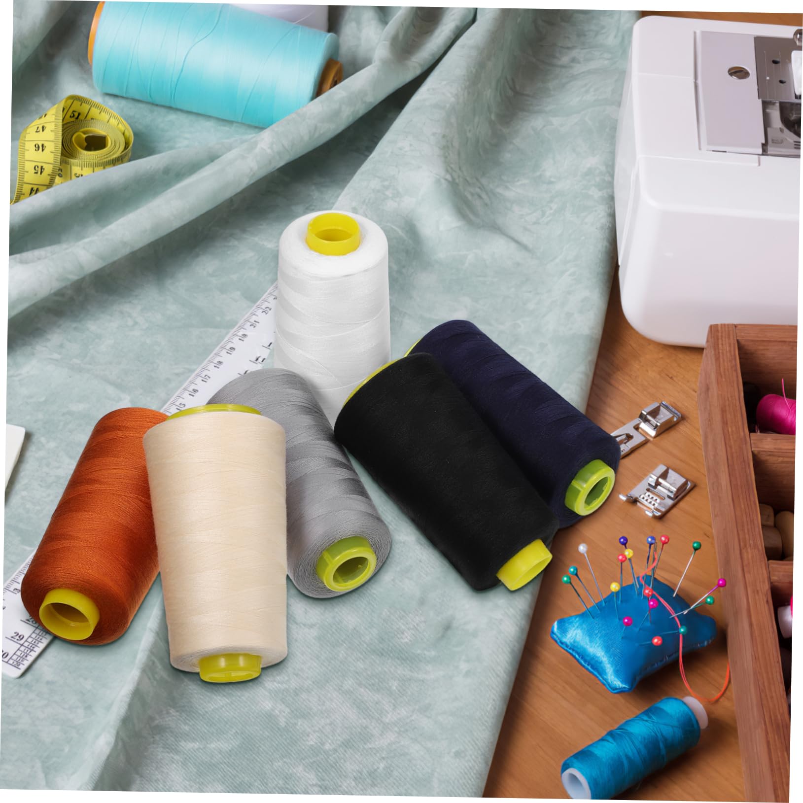 Operitacx 18pezzi Filo Da Cucito Poliestere Da Filo Antistrappo Per Cucito Ricamo e Patchwork Varie Colorazioni