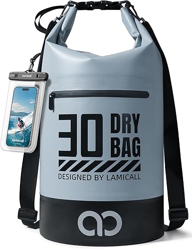 Lamicall Dry Bag - Mochila impermeable - duradera y flotante 5L10L20L30L40L Bolsa grande a prueba de agua con funda impermeable para teléfono para