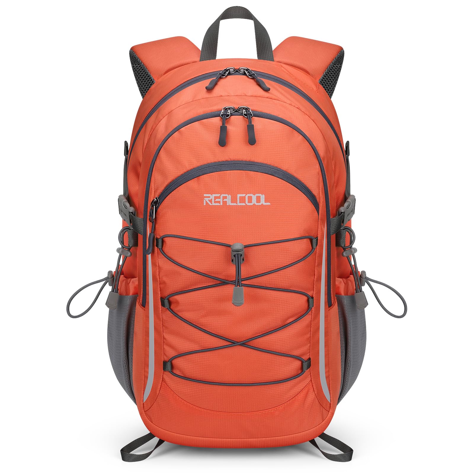 RealCool Hiking Backpack for Men Women,20L Lightweight Waterproof Travel Camping Backpack Hiking Daypack for Cycling Running,Orange — image 1