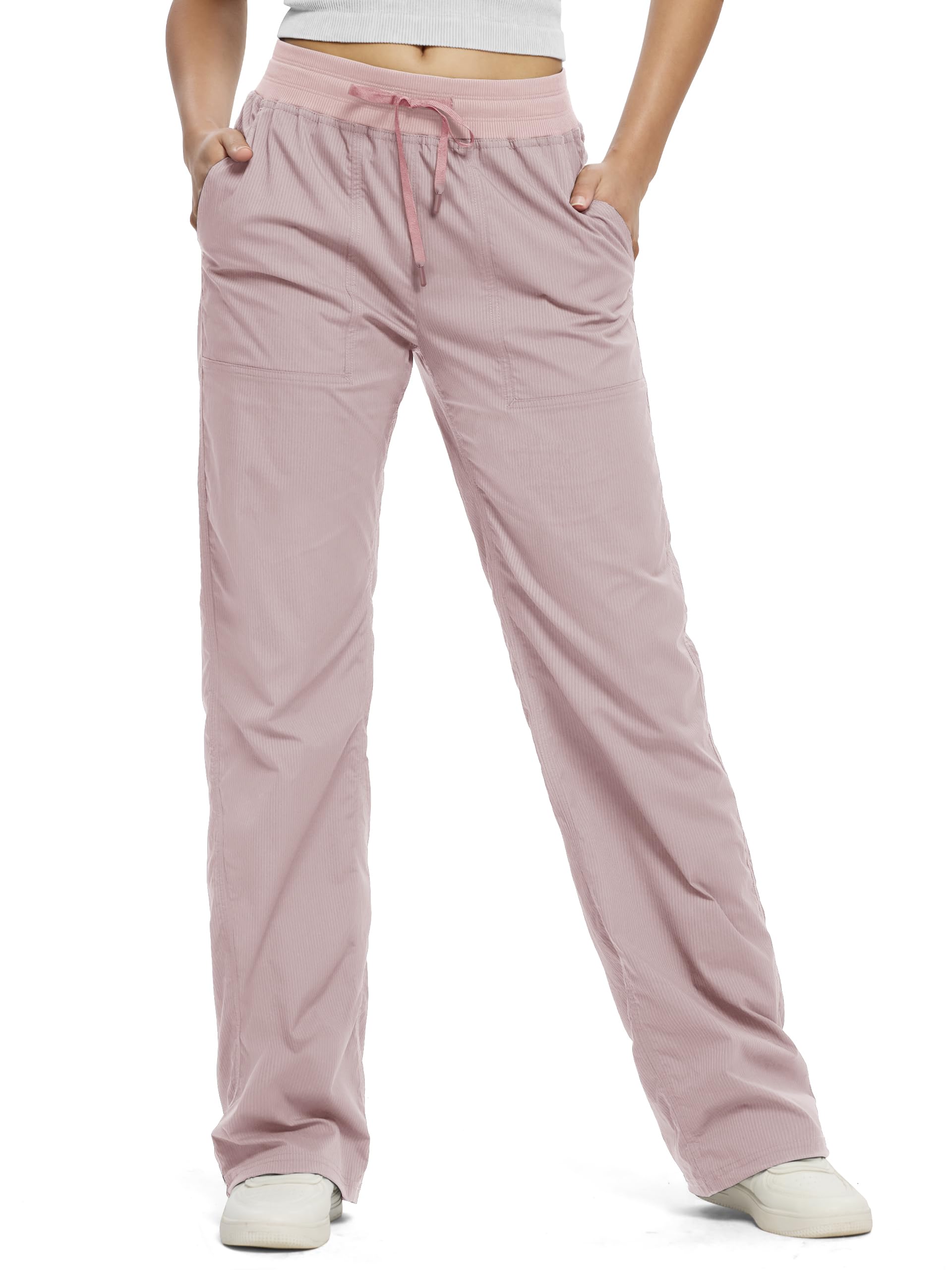 SEVEGO Women's 30"/32"/34"/36" Tall Inseam Lightweight Dance Studio Pants Ruched Workout Athletic Casual Pants