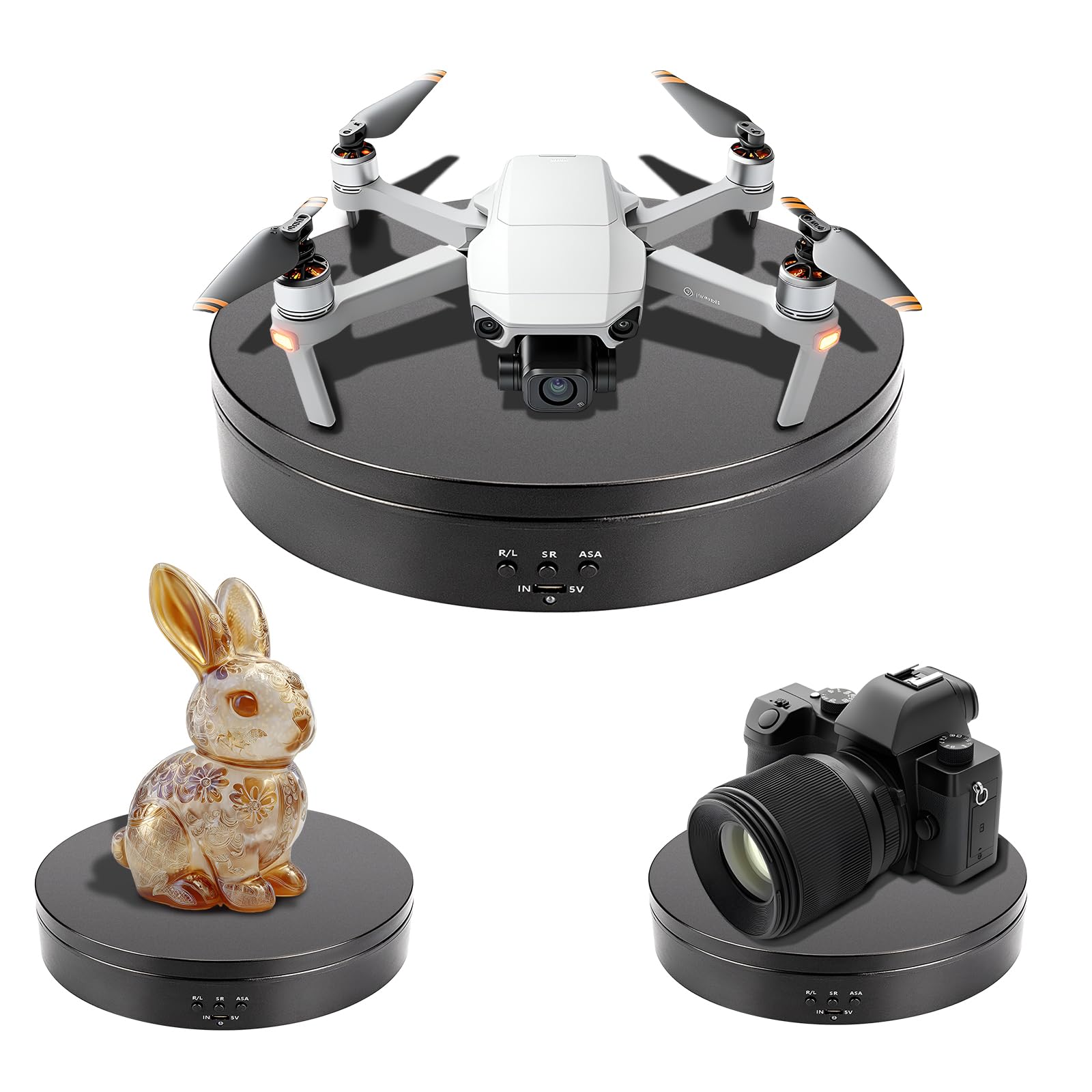 Amazon.co.jp: ターンテーブル フィギュア回転台 360度電動回転 高速