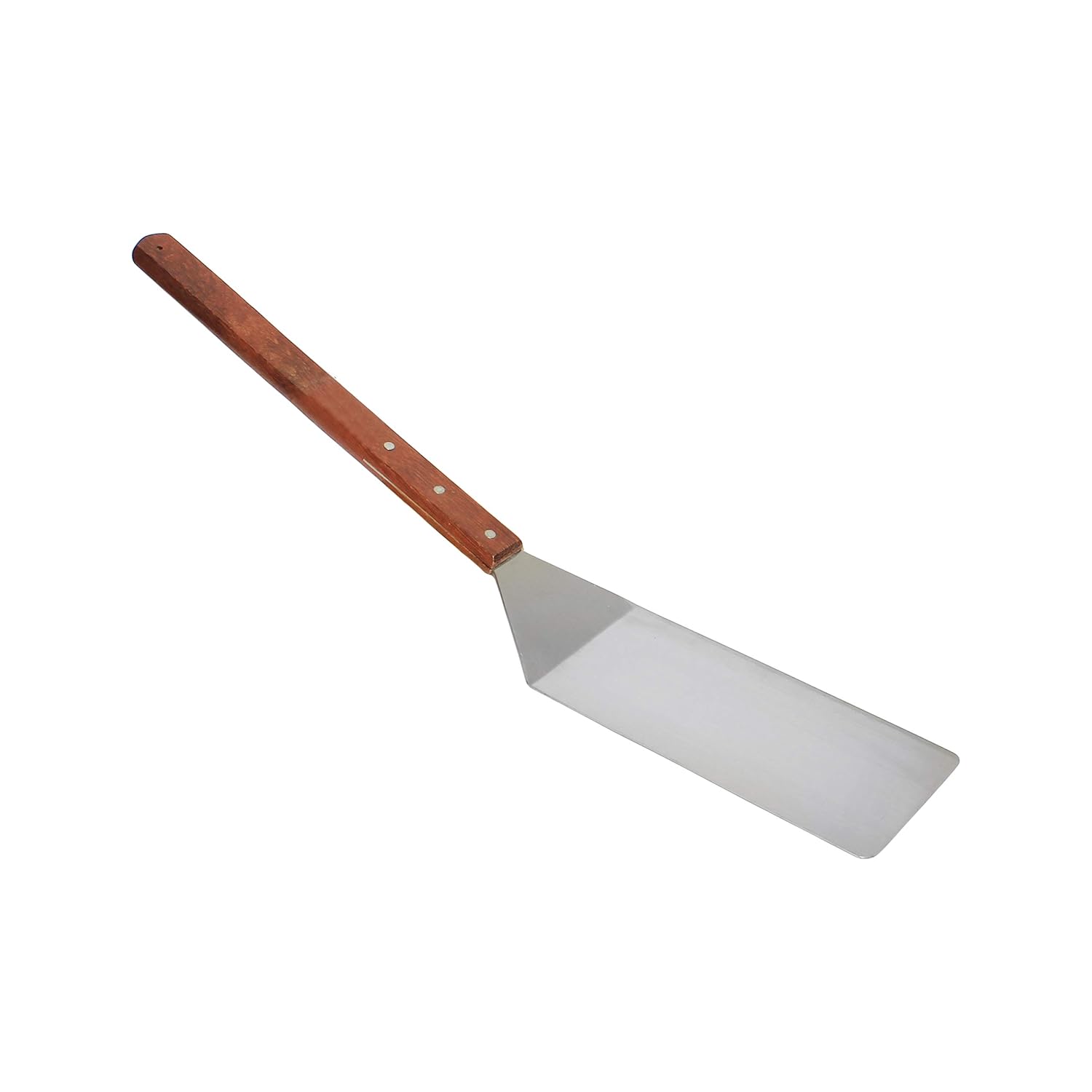 Thunder Group SLTWHT008 Pizza Server, Solid, 4" x 8" Square Blade, 25-1/2" OA Length, Wood Handle, Stainless Steel, Pack of 6