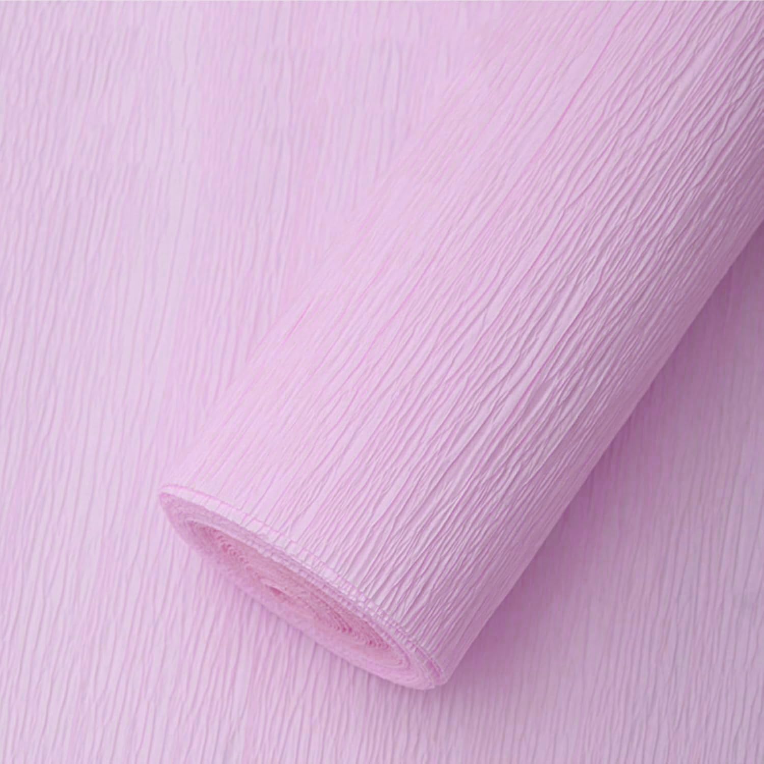 Pale Pink Crepe Paper Roll (17Inch x 8.2Ft/2Rolls) Heavy Papel Crepe Set