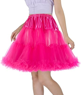 CHERRY LOVE 18inch Petticoat Mid-Thigh Underskirt Princess Puffy Mini Skirt