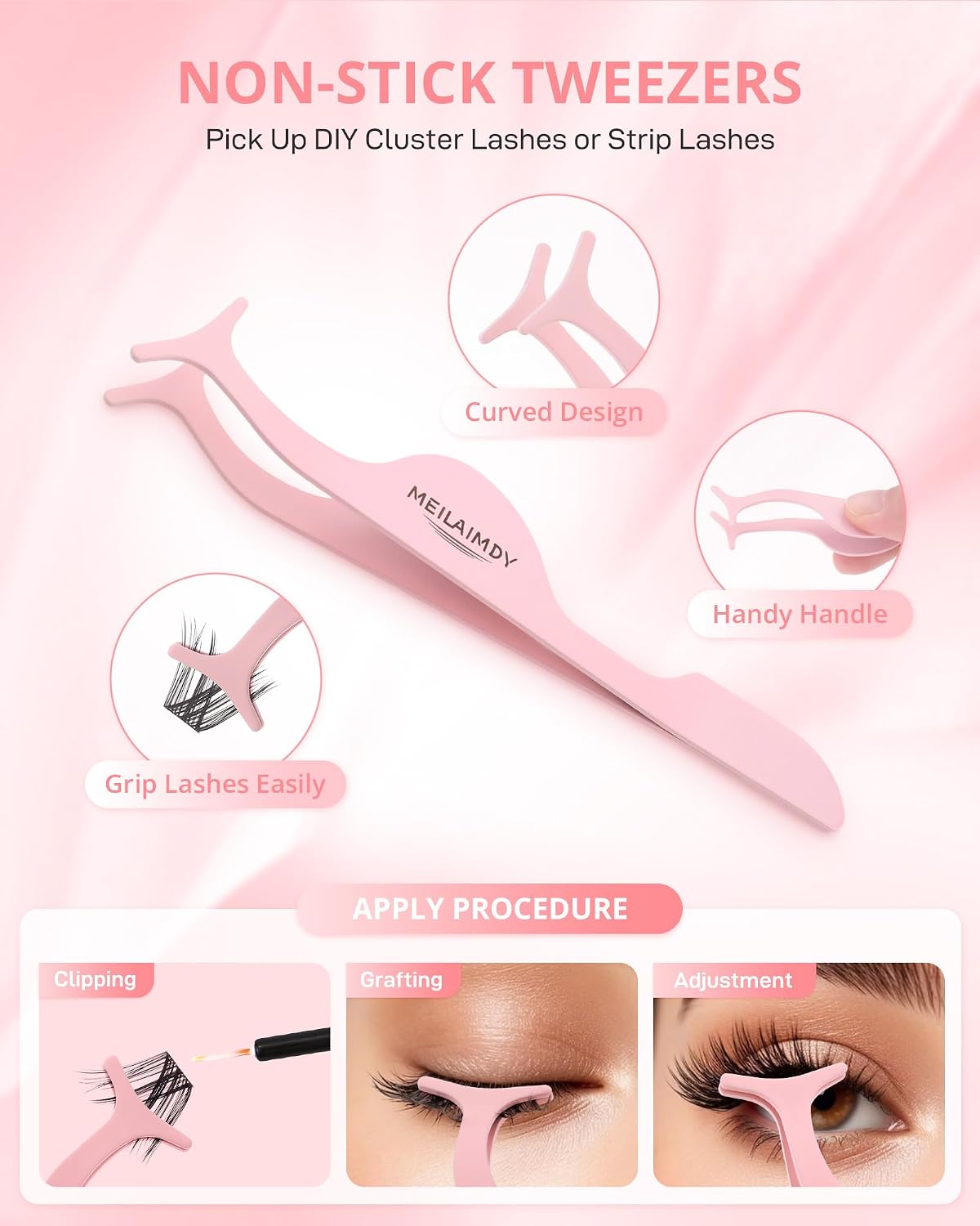 4-in-1 DIY Tweezer Set for Lash Clusters