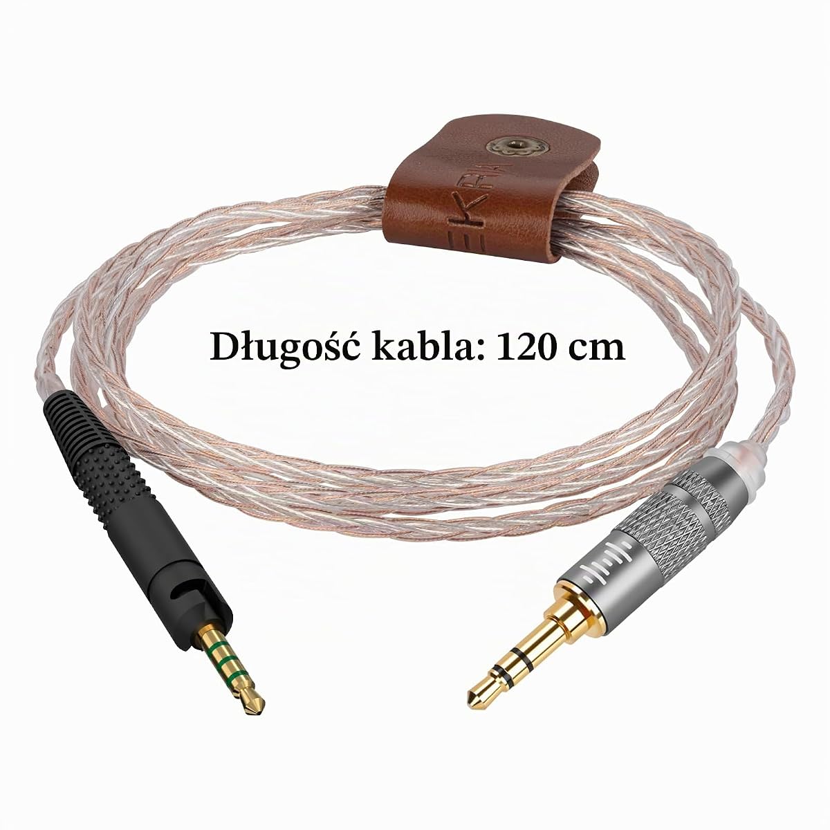 Kabel Geekria Apollo kompatybilny z Sennheiser HD 620S/599/598/550/505, 2,5 mm zamienny kabel do słuchawek (4ft/1,2 m) dla hi-res audio, zestaw HiFi