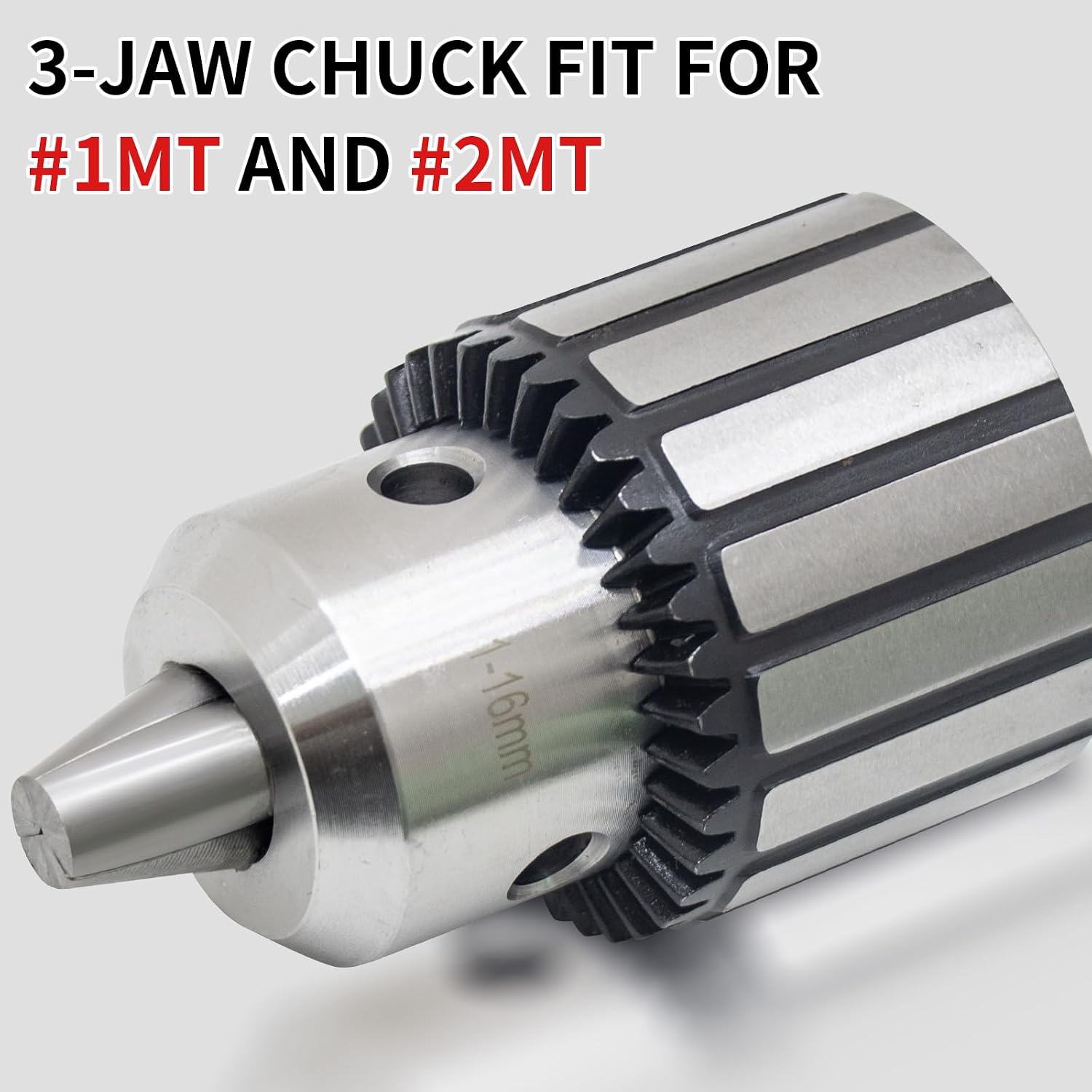 1/32"- 5/8" MT2 Drill Chuck for Lathe,Morse Taper 2 Arbor, Heavy Duty Drill Press Chuck with Chuck Key
