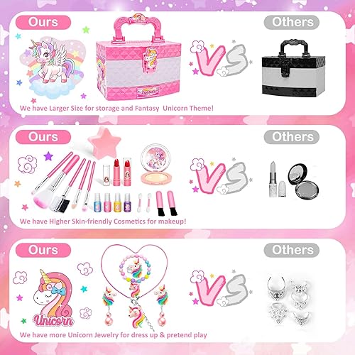 Miniatura 4 de Juguetes para niñas, kit de maquillaje para niñas, juguetes para niñas de 3, 4, 5, 6, 7, 8, 9, 10, 11, 12 años, juego de maquillaje lavable para