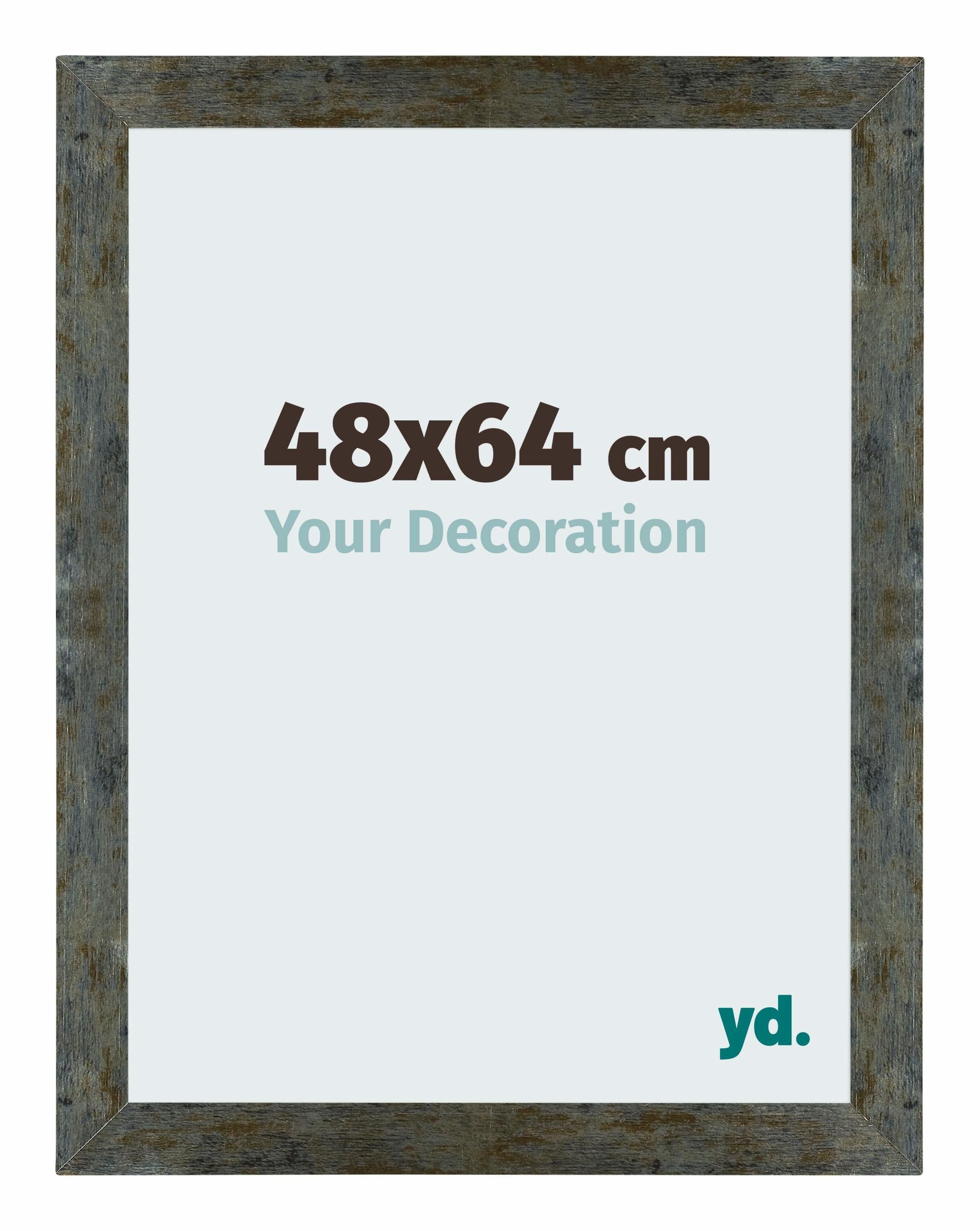 Your Decoration - Puzzle frame 48x64 - Blue Gold Melange - Puzzle frame 500-1000 Pieces - MDF Photoframe - Mura