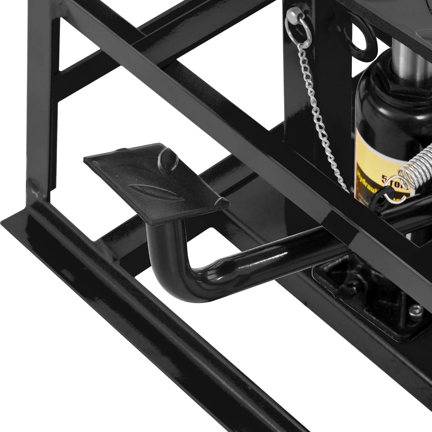 Auto Car Truck Service Ramps Lifts with Pedal, Garage Car Lift Hydraulic Ramps 5 Ton,Automotive Hydraulic Lift Repair Frame Lift(2 Pack) Black Color