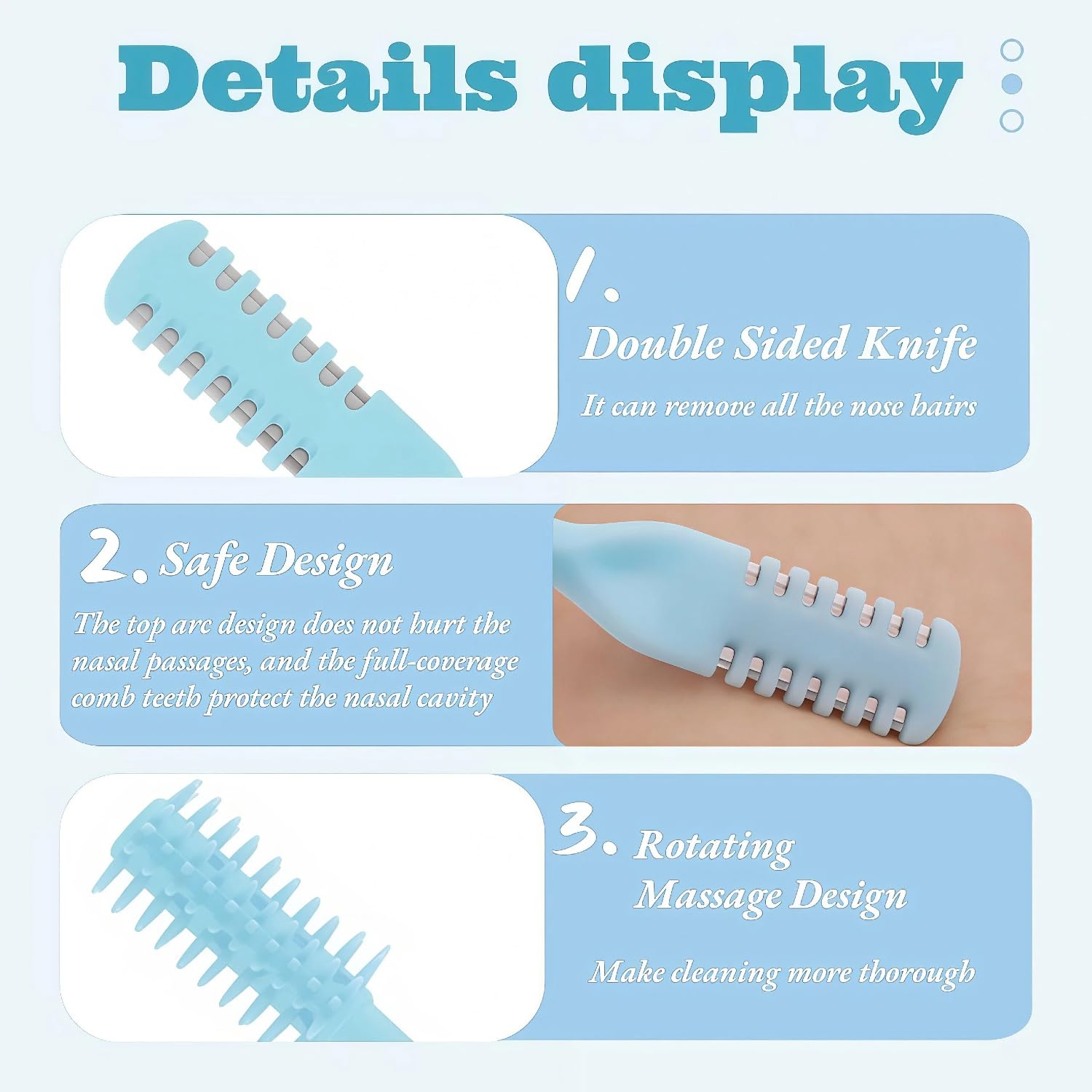 Cut Nose Hair Easily - 2-in-1 Trimmer -4