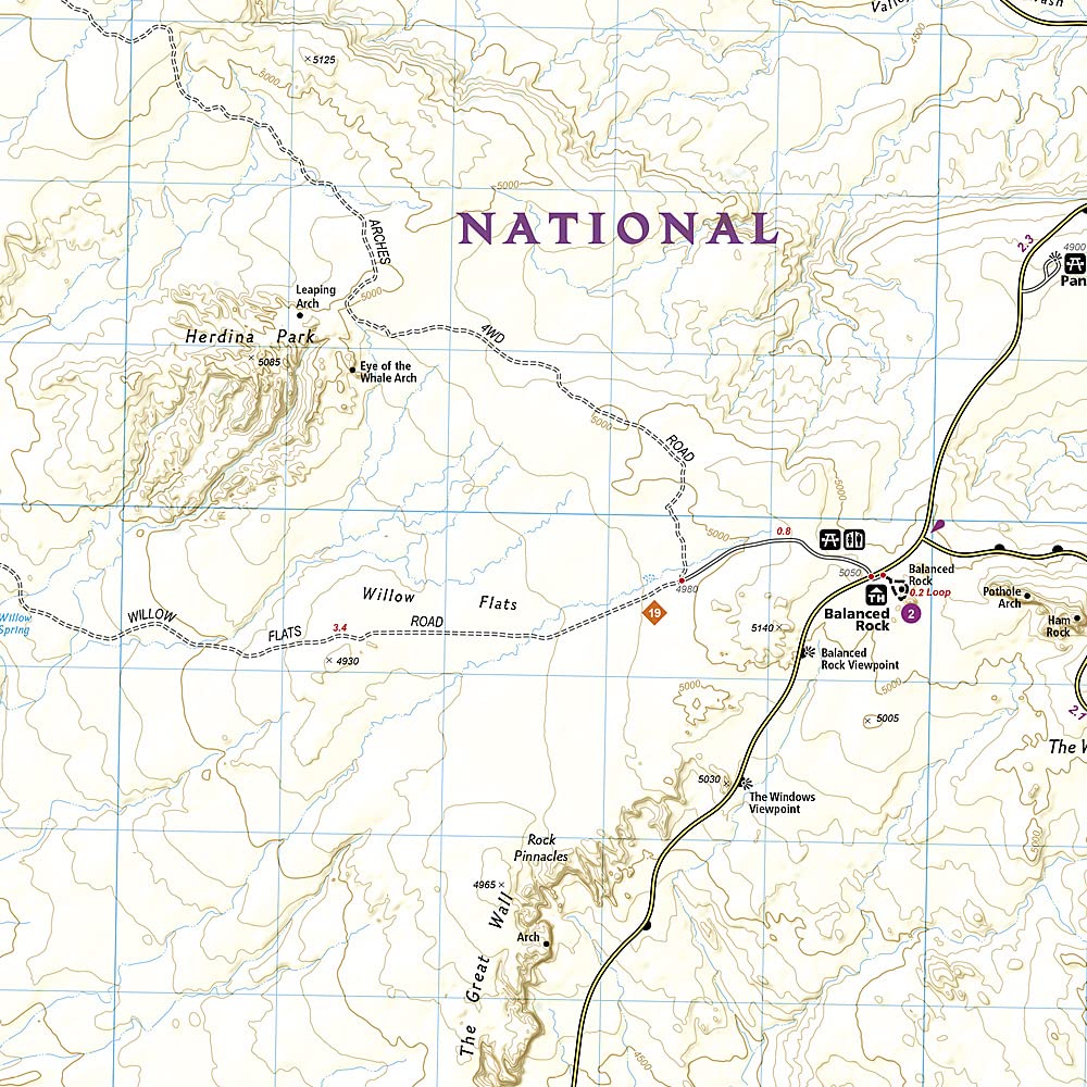 Arches National Park Map (National Geographic Trails Illustrated Map, 211) - Image 2