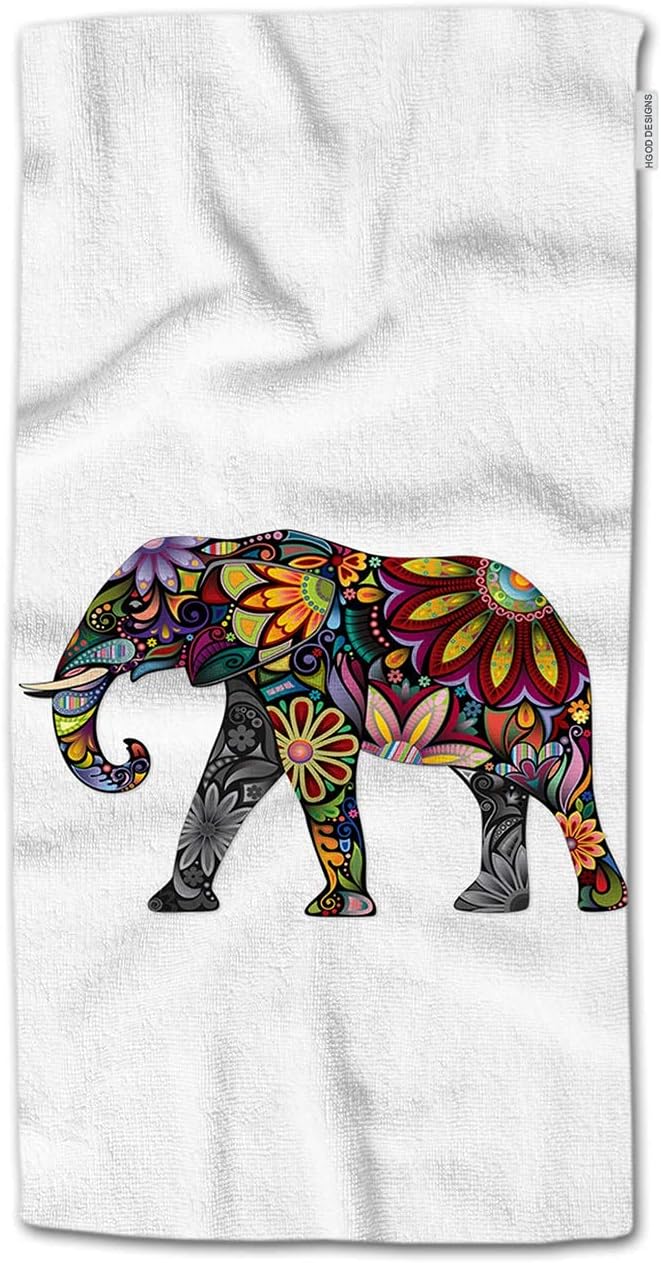 Elephant Gifts,Just A Girl Who Loves Elephants Kitchen Towels,Elephant Decor,Gifts