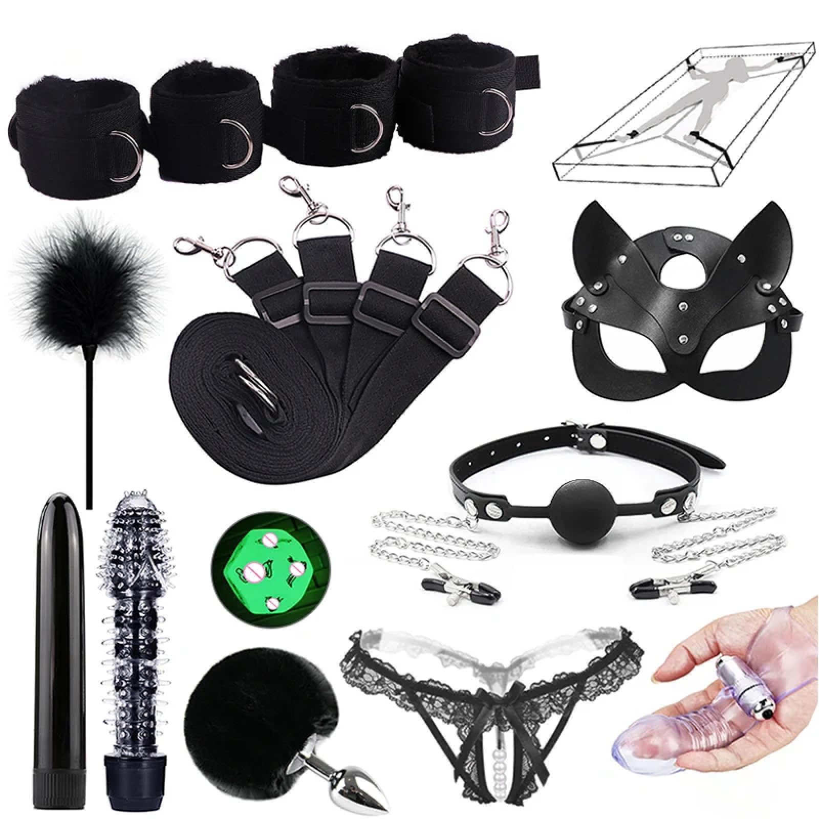 Bõndägë Set SexLady Manette Giocattoli sessuali Per Prodotti sessuali per coppie di donne Giochi erotici Bondage BDSM Set di bondage sessuale