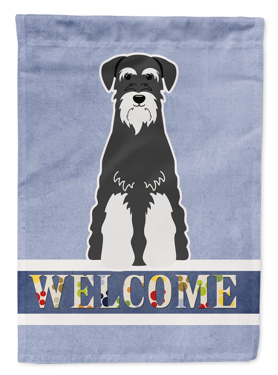 Drapeau de Jardin Schnauzer Poivre et Sel Décoration Extérieure