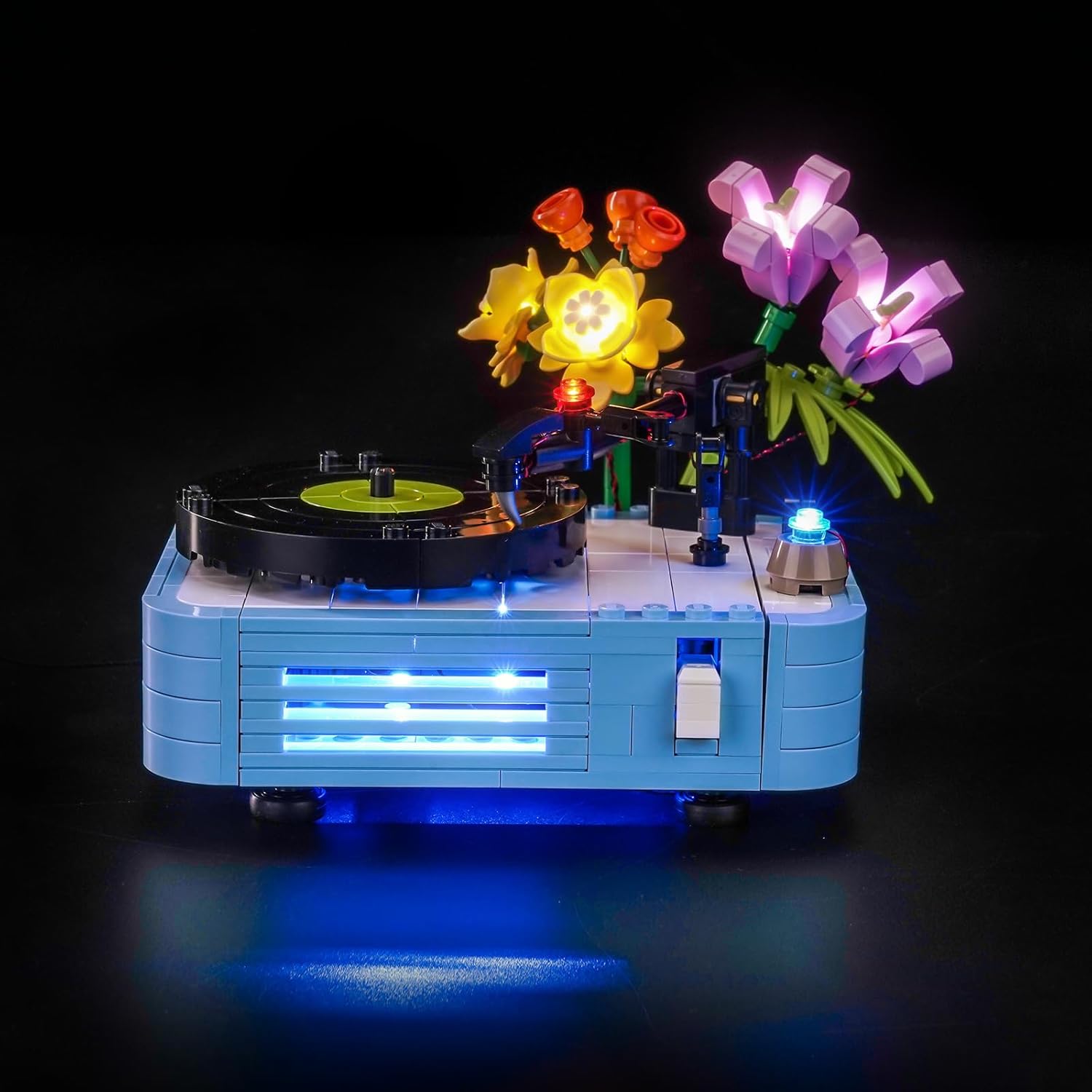 LocoLee Light kit Compatible with Lego 31172 Record Player with Flowers Creator 3 in 1, LED Lighting Compatible with Record Player LEGO 31172 - Just the Lights