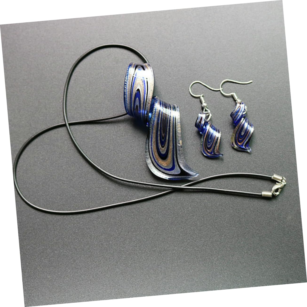 WBDWWTD Accessoires Halskette Ohrringe Ohrringe für Damen Accessoire Schmuck Halskette für Damen Schwarz
