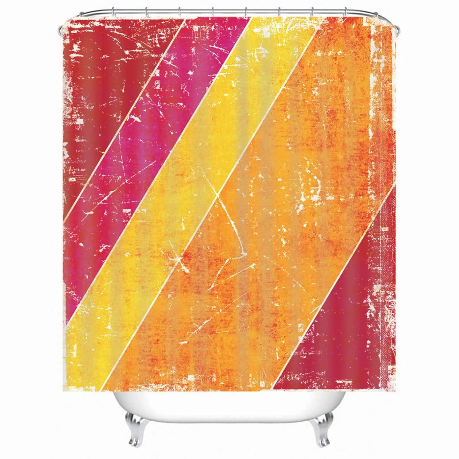 Rideau douche pas cher graffitis 200x180cm extra large pour habiller le meuble de salle de bain