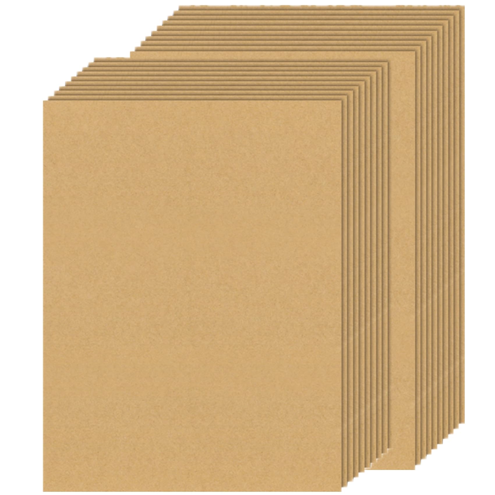 HningBuyox 300 hojas de papel kraft, papel de impresora marrón, 120 g, papel de papelería marrón de doble tamaño para manualidades, dibujo, proyectos de bricolaje, invitaciones, compatible con