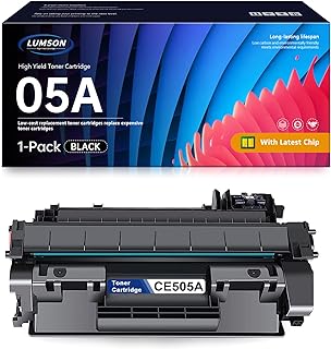 05A Toner Cartridge CE505A High Yield Replacement for HP 05A P2035 2035n 2055 2055d 2055dn 2055x Printer, Black 1 Pack