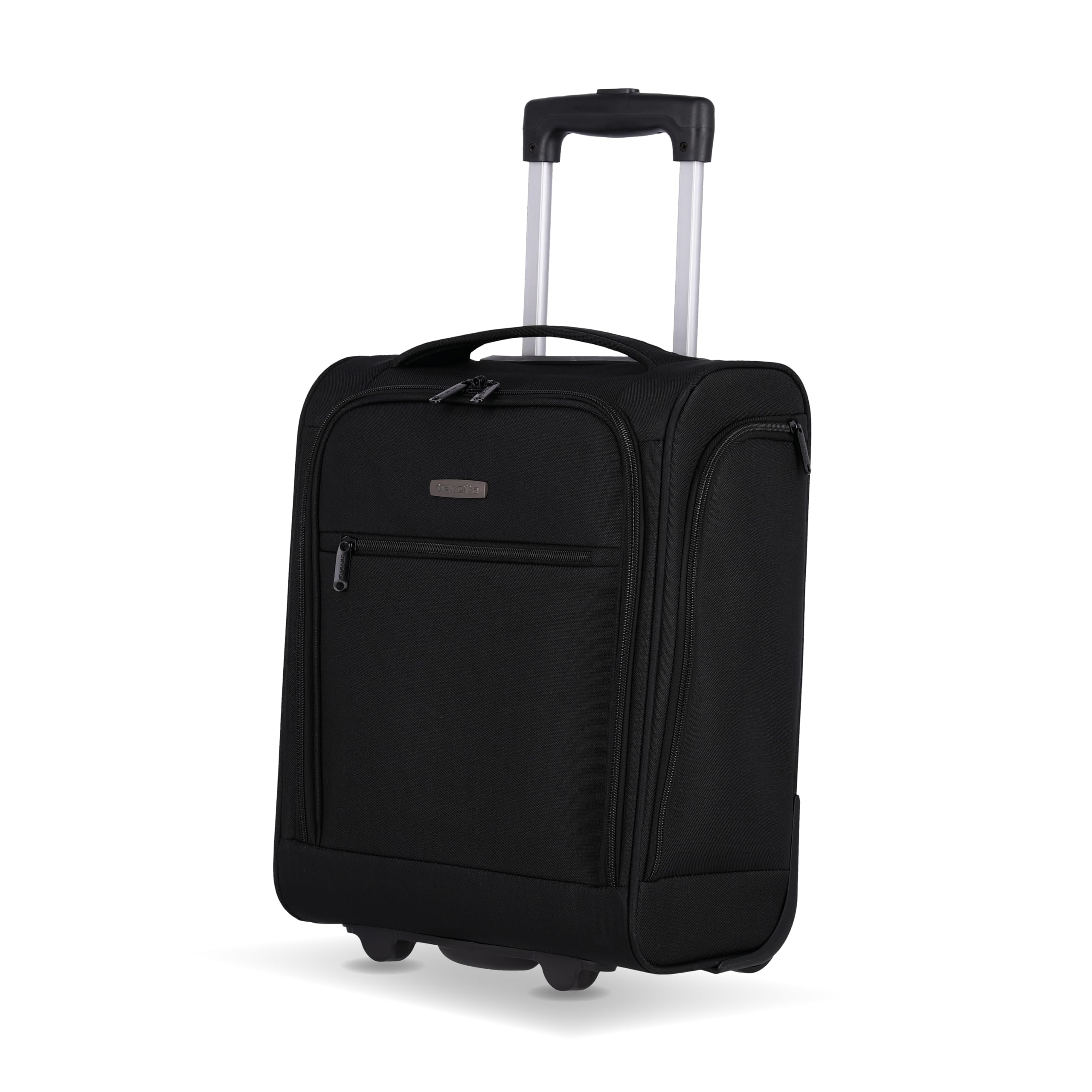 Travelite Handgepäck Koffer leicht, mit Liquids Bag, 2 Rollen, Cabin Underseater, Weichgepäck Trolley klein, 43cm, 28 Liter
