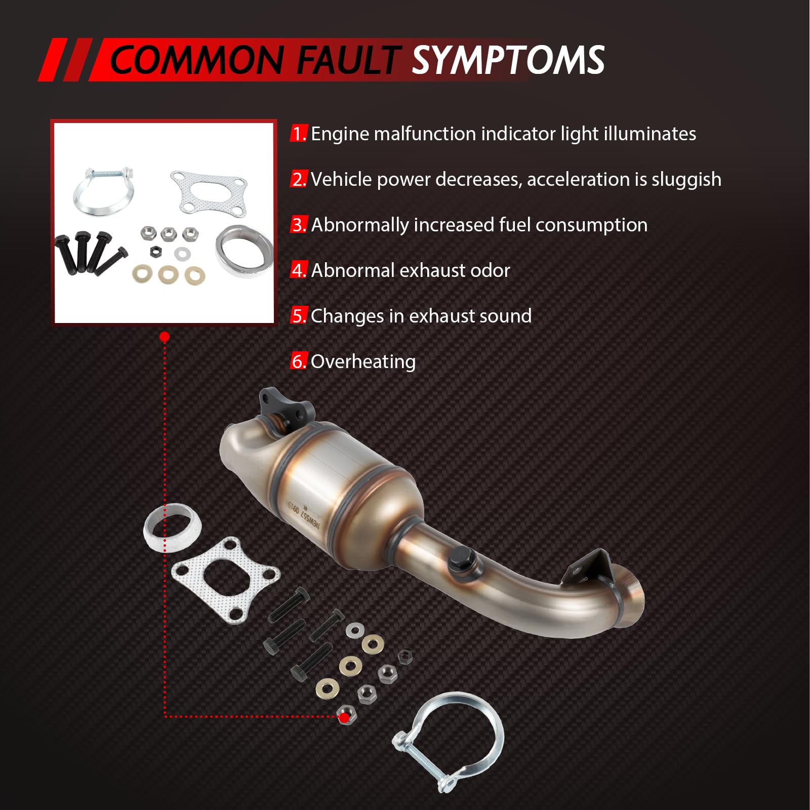 Catalizador Filtro de Partículas Reemplazo Kit de Instalación de Gasolina para C1 C3 C4 DS3 108 208 3011.2 VTi Accesorios de Coche Número de Parte 9672883980 9678127280 BM91784H