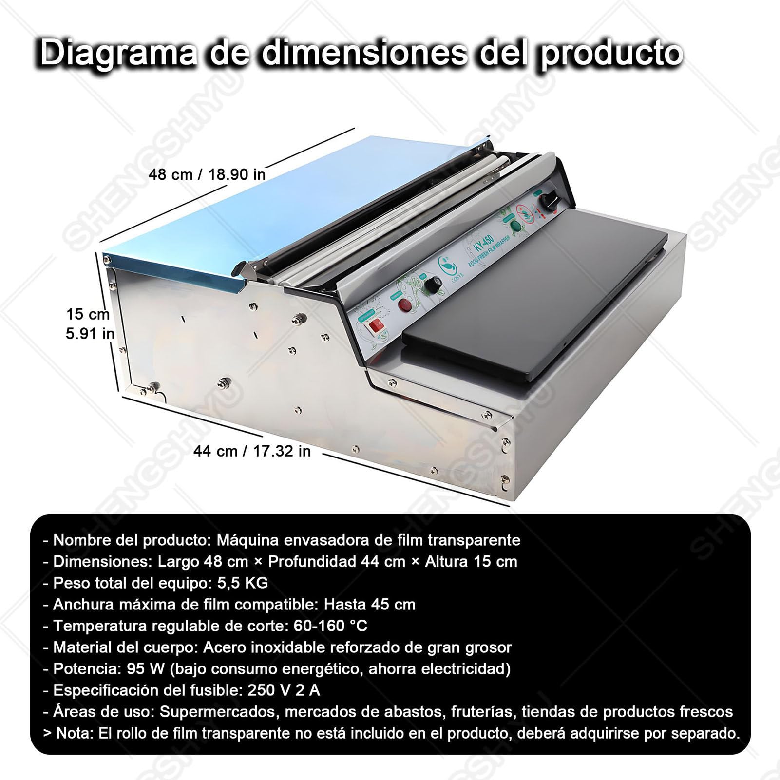 Máquina Envolvedora Manual para Envasado de Alimentos