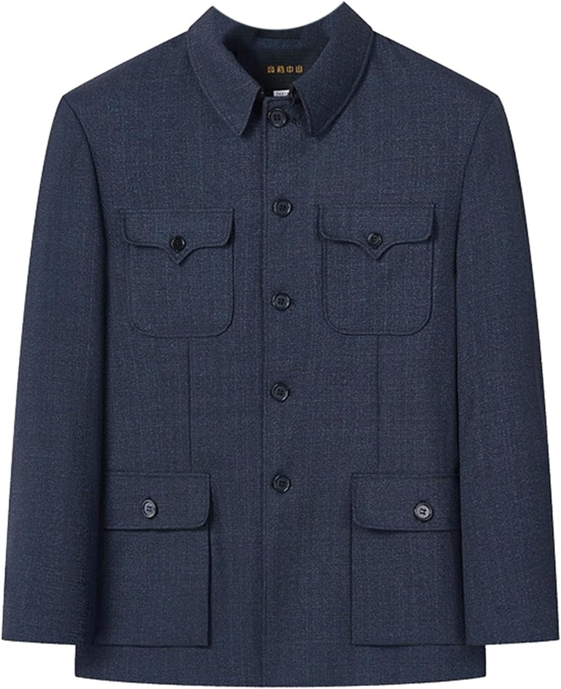 Elderly Men's Zhongshan Suit Set, Dad's Spring and Autumn Suit, Chinese-Style Tang Suit for Grandfathers