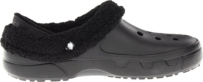 black fleece lined crocs