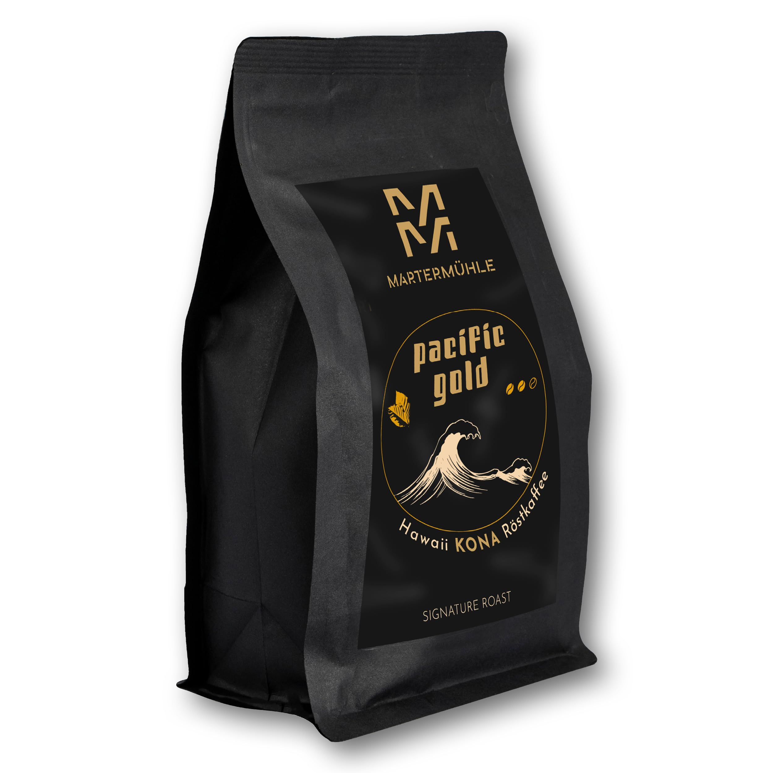 Martermühle Hawaii Kona Pacific Gold Kaffeebohnen 500g mild I Arabica I Aromen: tropische Früchte, süßliche Milde I Ganze Kaffee-Bohnen schonend geröstet, säurearm