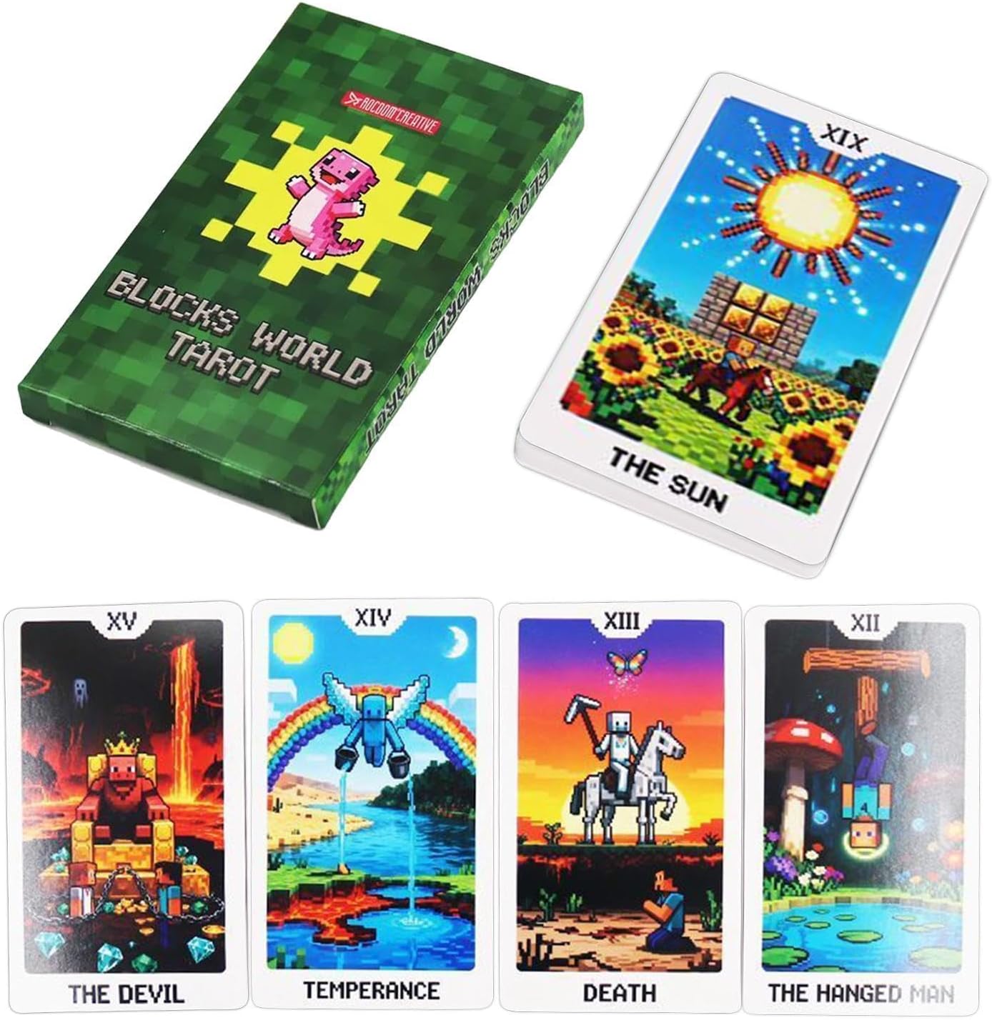 Tarot Cards Deck, materiały do gry w Oracle, kompaktowy 22-częściowy zestaw z Sturdy Design, Spiritual with Compact Build, Divination Learning Adventure, profesjonalne rozwiązanie dla przyjaciół