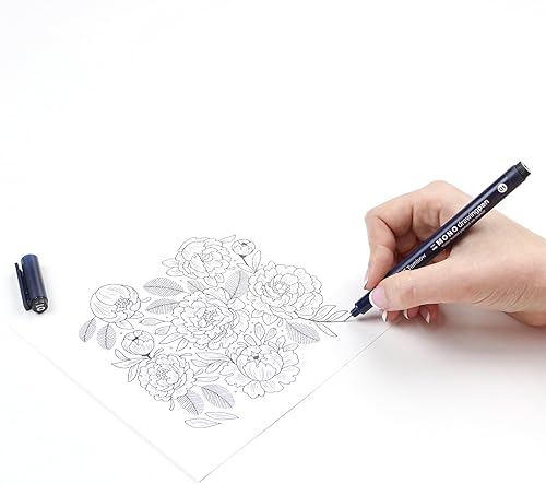 Miniatura 4 de Tombow Bolígrafo de dibujo mono, tamaño de punta 01, paquete de 12