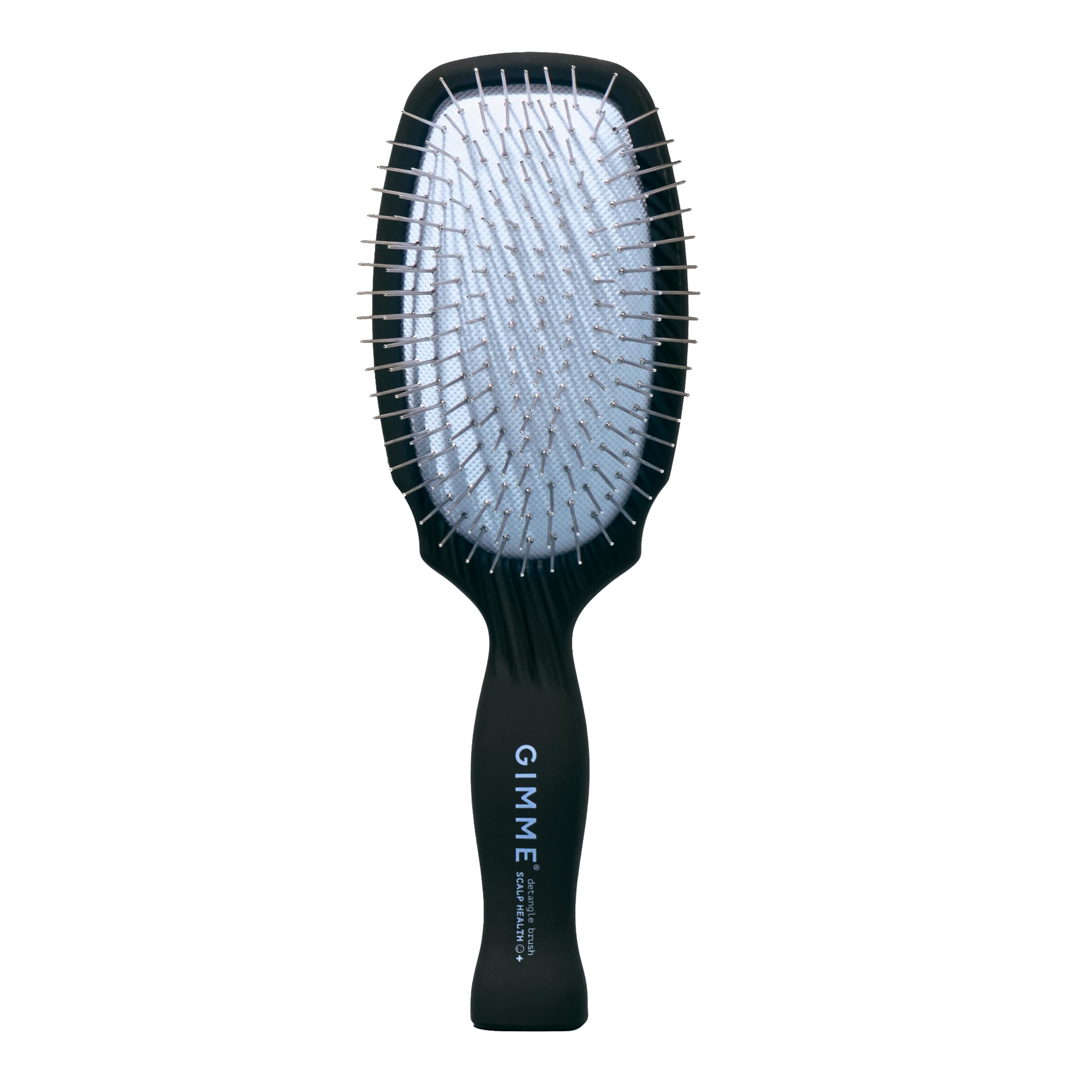 Gimme Beauty Metal Bristle Brush - Stainless Steel Bristles for Healthy Shine - Designed to Detangle Hair Types - Supports Scalp Care - Hair Brush