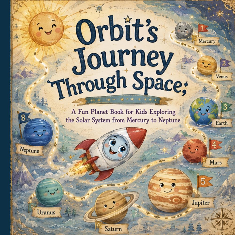 Orbit’s Journey Through Space: A Fun Planet Book for Kids Exploring the Solar System from Mercury to Neptune