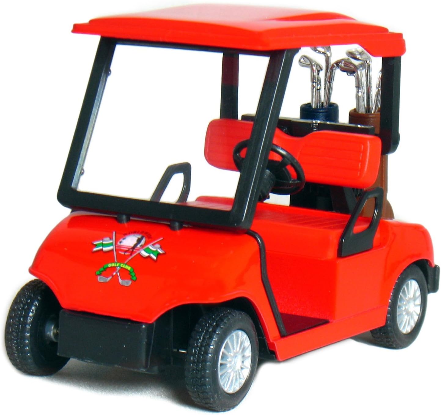 KinsFun 4½ Die-cast Metal Golf Cart Model (Red)