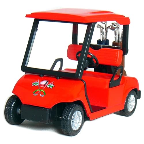 KinsFun - Golf Cart 4½" Die Cast Metal Model Pullback