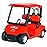KinsFun - Golf Cart 4 Die Cast Metal Model Pullback Action Toy (Red)