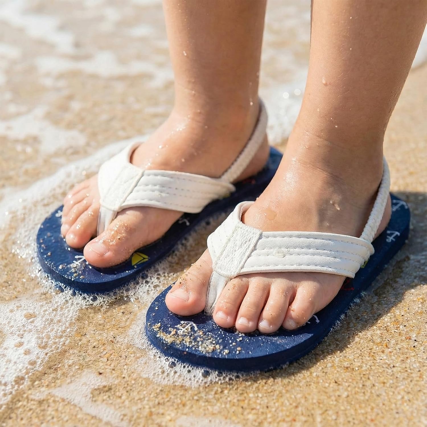 Boys Girls Strap Flip Flops Sandals Cute Cartoon Unicorn Shark Toddler Flip Flop Kids Pool Beach Flat Slide Summer Water Shoes