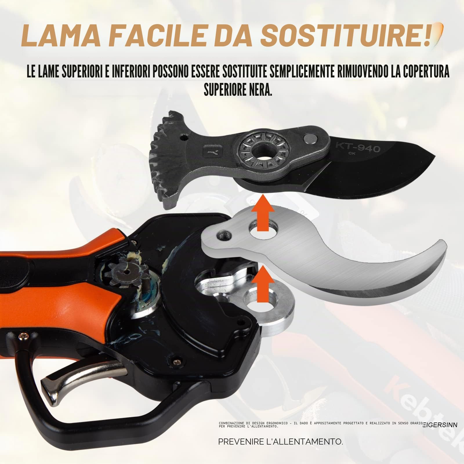 Kebtek Potatore elettrico KT940 da 40 mm (solo macchina utensile nudo)