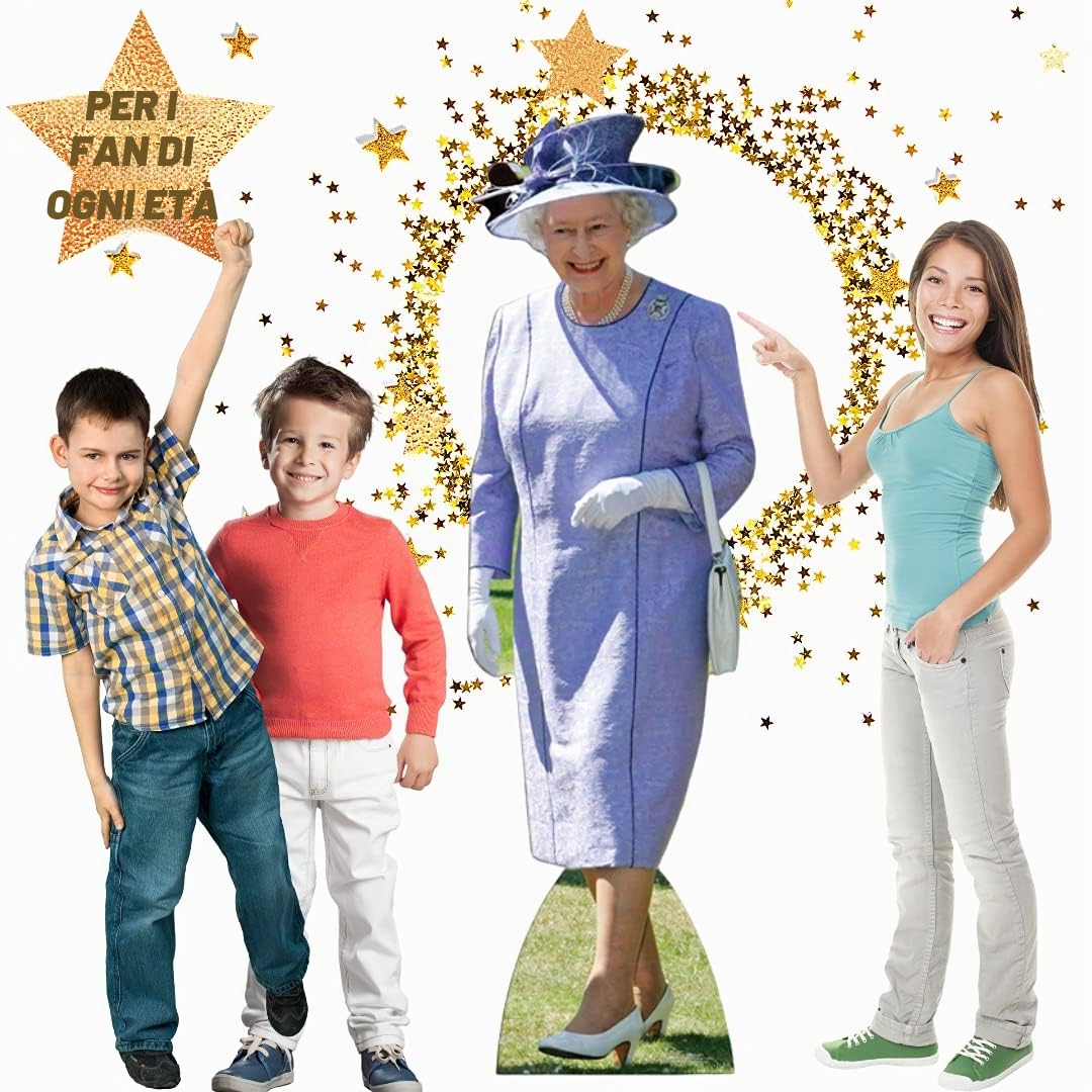 Star Cutouts Ltd - Cartonato della Regina Elisabetta II con Abito Lilla