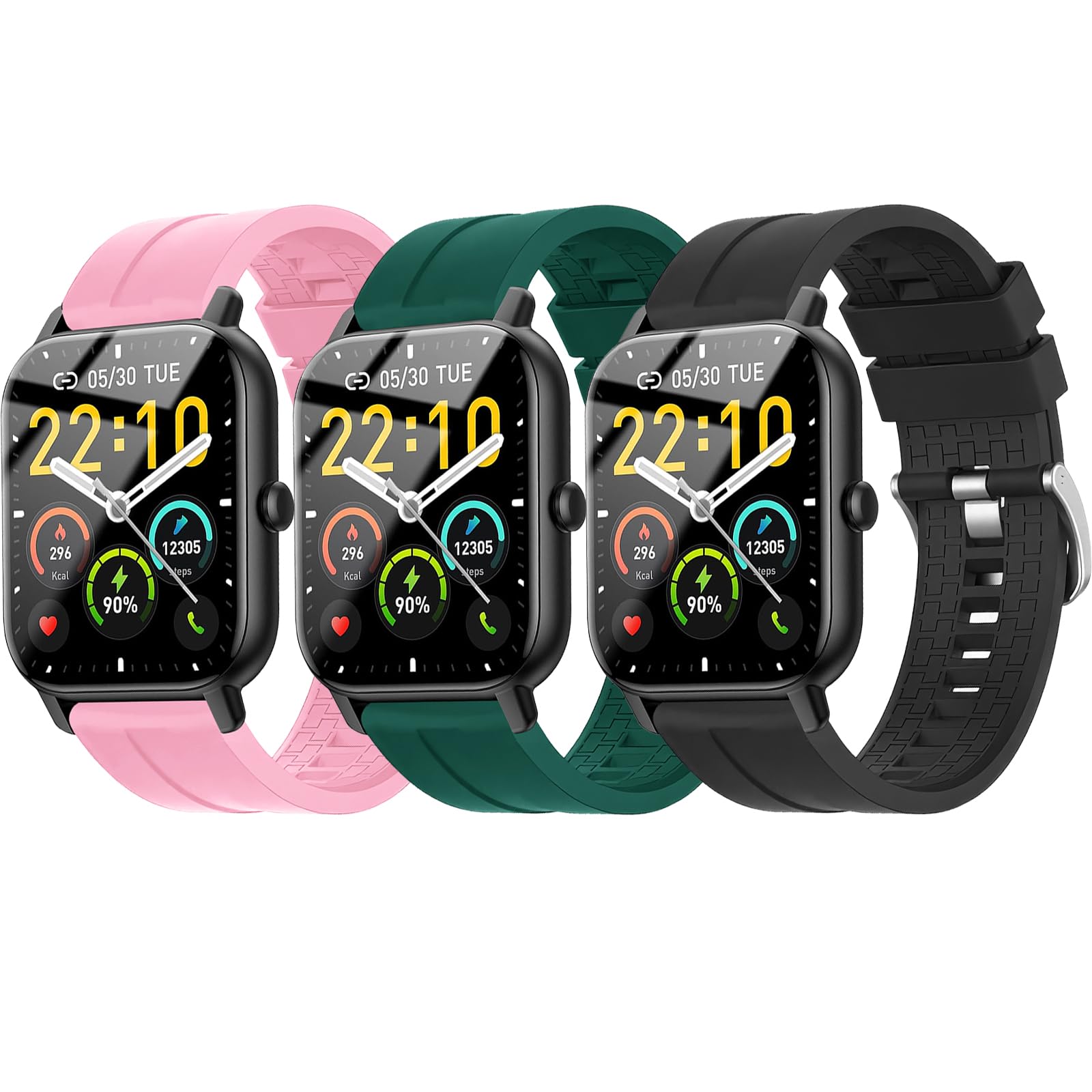 OUTPUTBT 22mm Strap for VKROBAG T50S,Kuizil T70 Straps for Popglory P66/UAUE T60/CMF Watch Pro/ZOSKVEE/Yoever/RUIMEN/Hwagol/ENOMIR/Gydom/TOOBUR/aycy/aeac/Fitpolo/WeurGhy/Zakotu/akotuensky / coollia